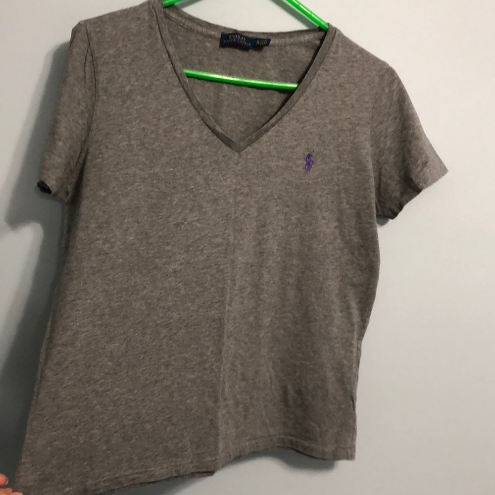 Grey polo tee